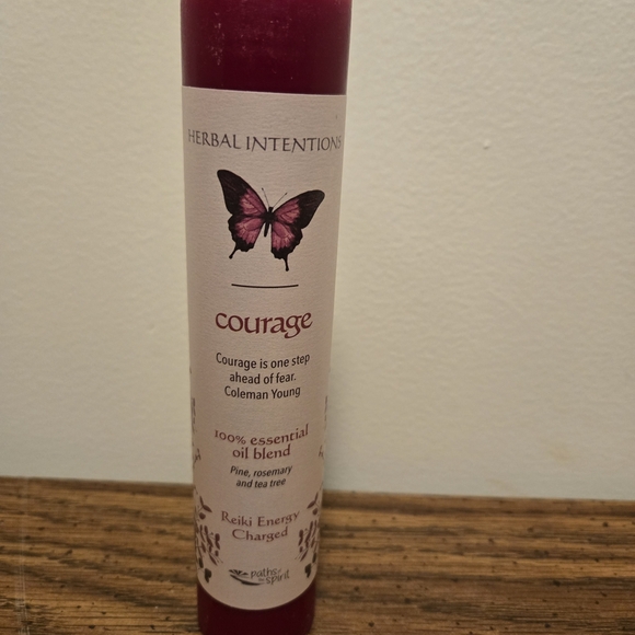 Herbal Intentions Other - Courage Red Candle